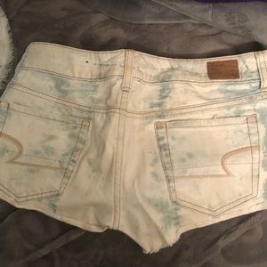 American eagle washed jean shorts